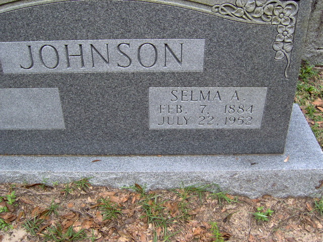 Headstone for Johnson, Selma A.